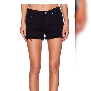 Hudson Jeans Tori Slouch Short black denim